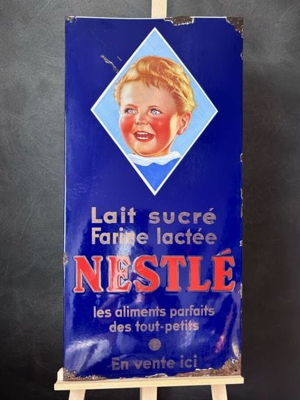 NESTLÉ - c.1930

Plaque émaillée publicitaire orig