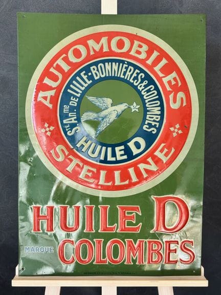 HUILE «D» COLOMBES - c.1910-20

Rare et importante