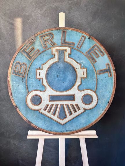 BERLIET - c.1920

Très rare et importante tôle pub