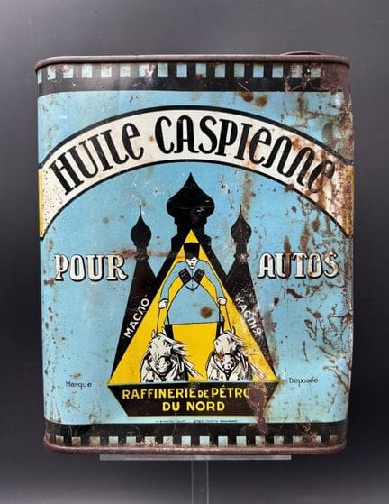 HUILE CASPIENNE - c.1925-30

Rare bidon d'huile au