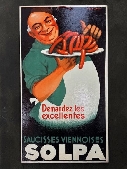 SOLPA - 1930 circa
«Salsicce viennesi»

Firmato «H