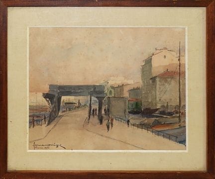 Fernand NEGRE (1899 - 1905)
Passeggiatori in riva 