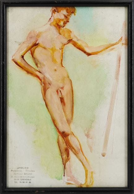 Sergio BRIZIO (XX secolo)
Nudo maschile
Guazzo su 