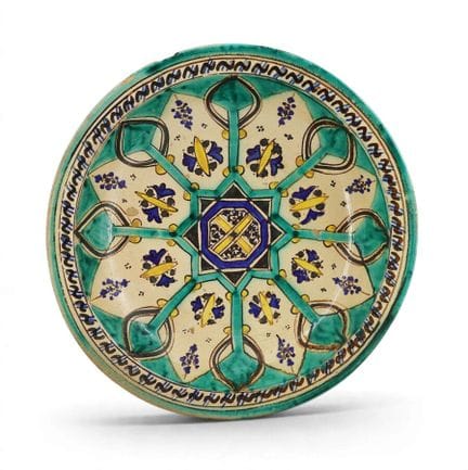 MAROCCO
Piatto rotondo in ceramica con smalto luci