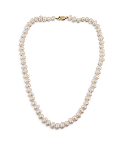 Collana di perle coltivate con chiusura in oro gia