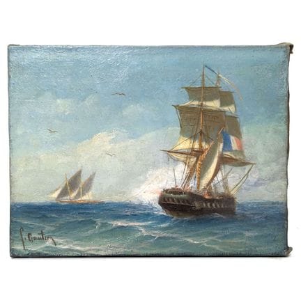François GAUTIER (1842 - 1917)
Pintura marinera
Ól