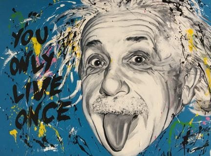 Michael EDERY (né en 1967)
Albert EINSTEIN
Acryliq