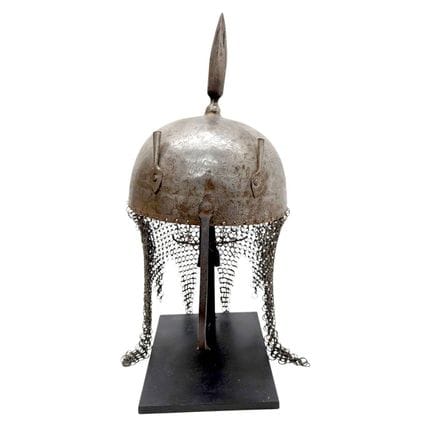 A traditional military helmet of Indo-Persian orig