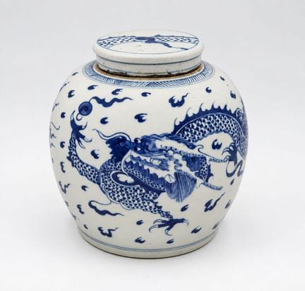 CINA
Vaso per lo zenzero in porcellana smaltata di