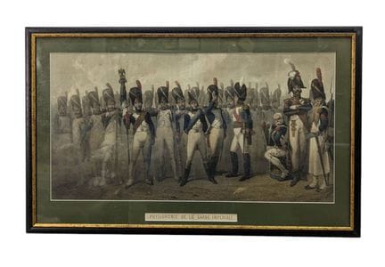 Incisione raffigurante la Guardia Imperiale
48 x 7