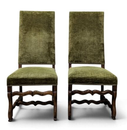 Coppia di sedie in stile Luigi XIV in legno intagl