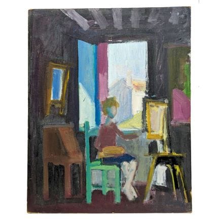 Rudolf KUNDERA (1911 - 2005)
L'atelier
Olio su tav