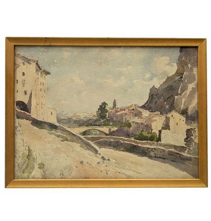 Marcel CHALLULAU (1887 - 1982)
Veduta di Châteaune
