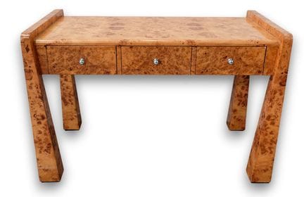 Console in stile Art Déco con impiallacciatura in 
