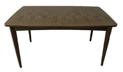 Tavolo da pranzo scandinavo in teak, con prolunghe