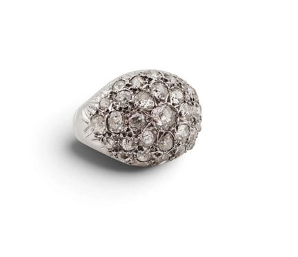 Anillo de oro blanco de 18 quilates (750‰) con dia