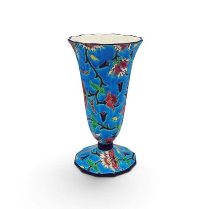LONGWY
Vaso a forma di corno in ceramica con decor
