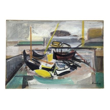 Rudolf KUNDERA (1911 - 2005)
Piccolo porto
Olio su