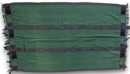 Couverture d'Afrique du Nord à fond vert à motifs 