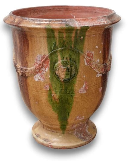 Grande brocca di Anduze in ceramica smaltata, cera