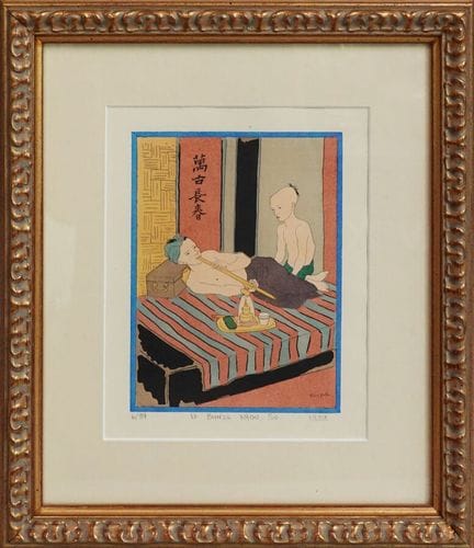 Tsuguharu FOUJITA (1886 - 1968), da
Il fumatore di