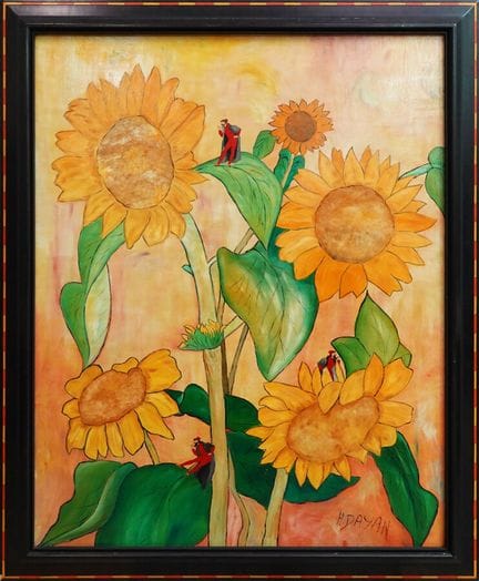 Hubert DAYAN (né en 1940)
«Le langage des fleurs»
