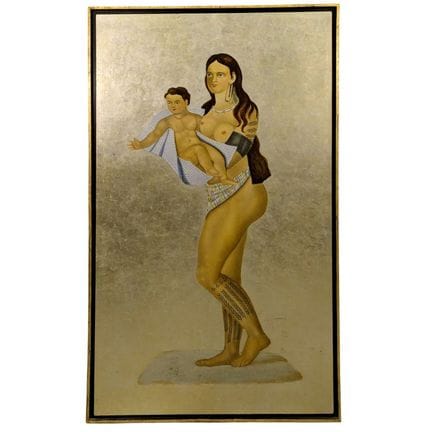 L.R. LAFITTE (s. XX)
Maternidad
Pintura sobre fond