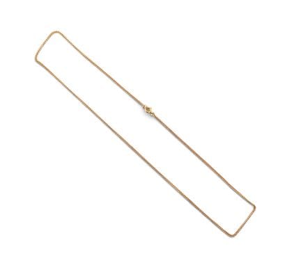 Catena in oro giallo 18 carati 750‰ a maglia gourm