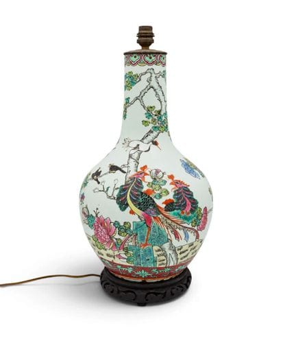 CINA
Base per lampada in porcellana con decorazion