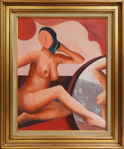 Escuela francesa del siglo XX.
«Mujer desnuda»
Col