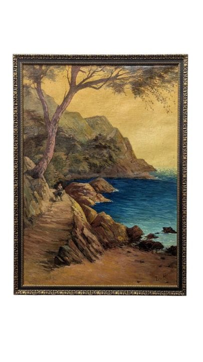 洛朗·奥德诺（1848—1929）
海滨
布面油画，右下角签名