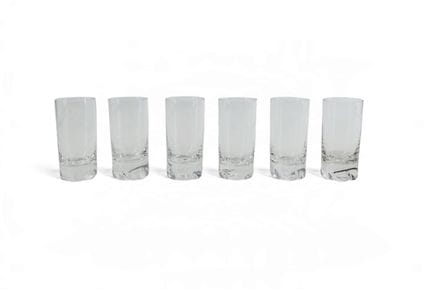 DAUM France
Serie di sei bicchieri da liquore in c