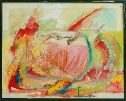 Fortunato FAZZARI
«Creazione di Adamo», 1996
Huile