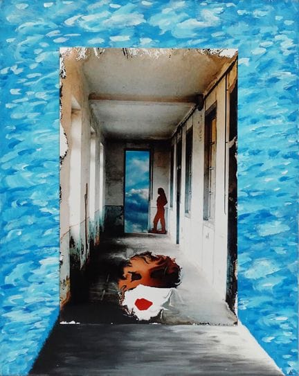 Christian LARTIGAU
Le couloir, 2007
Photo et acryl