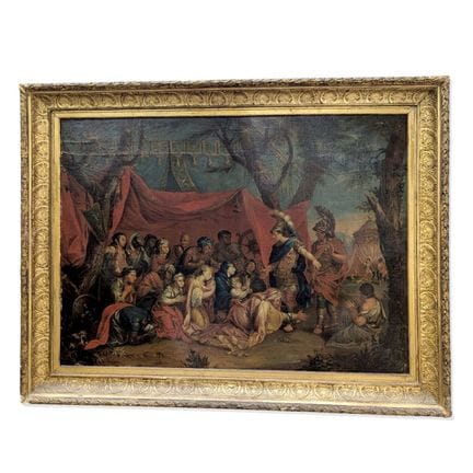 17世纪法国画派（查尔斯·勒布伦门下）
亚历山大脚下的波斯王后们
布面油画 80 x 105 厘米
