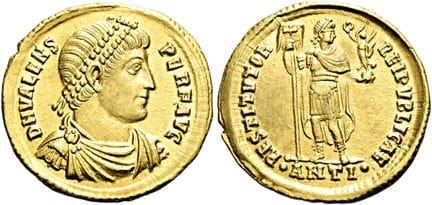 ÉPOQUE IMPÉRIALE ROMAINE.  Valens, 364 - 378 apr. 
