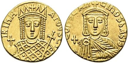 BYZANCE.  Constantin VI et Irène, 780 - 797 apr. J