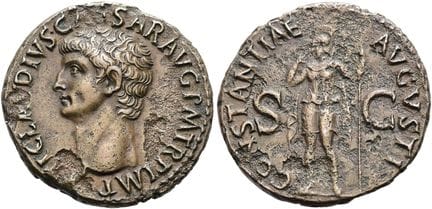Monnaies romaines, collection E. Friedrich.  Claud