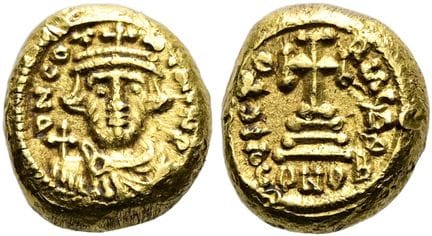 BYZANCE.  Constans II, 641 - 668 apr. J.-C. Solidu