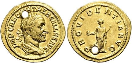 ÉPOQUE DES EMPEREURS ROMAINS.  Trebonianus Gallus,