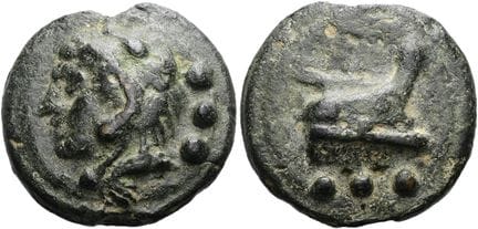 ROMAN REPUBLIC. AES GRAVE. Anonymous, 240–225 B.C.