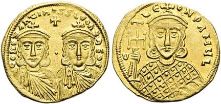 BYZANCE.  Constantin V le Copronyme, 741 - 775 apr