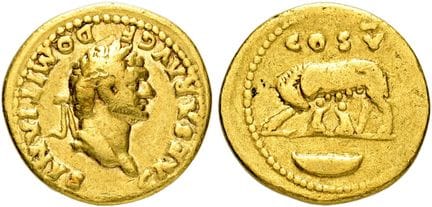 ÉPOQUE DES EMPEREURS ROMAINS.  Domitien en tant qu