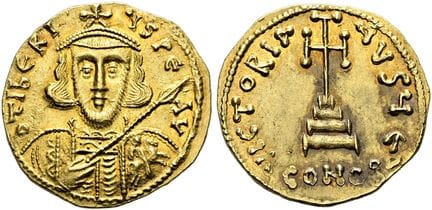 BYZANCE.  Tibère III, 698 - 705 apr. J.-C. Solidus
