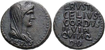 ROMAN PROVINCIAL COINS. MACEDONIA. PELLA OR DION. 