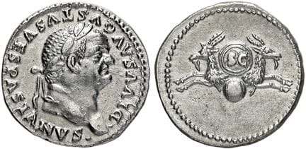 ÉPOQUE IMPÉRIALE ROMAINE.  Divus Vespasianus, à pa
