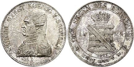 1871年之前的德国硬币与奖章。萨克森、选帝侯及阿尔贝丁王朝。腓特烈·奥古斯特三世/一世，1763—