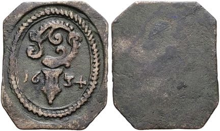1871年之前的德国钱币与奖章。艾希施泰特，教区。约翰·克里斯托夫·冯·韦斯特施泰滕，1612—16
