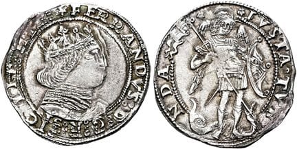 MEDIEVAL EUROPE / OLD WORLD. ITALY. NAPLES. Ferdin