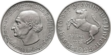 ALEMANIA A PARTIR DE 1871. WESTFALIA.  1 billón de